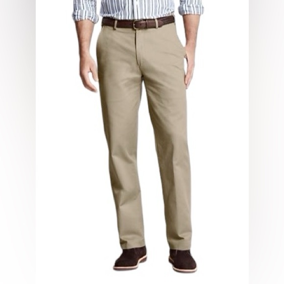 Lands' End Other - Lands End Mens Traditional Fit‎ No Iron Chino Pants Khaki 34 #680